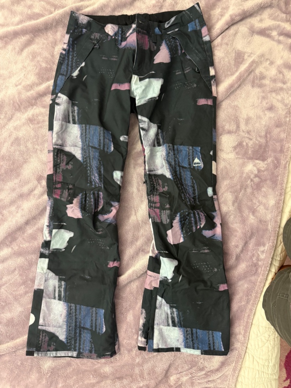 Burton Ski/Snowboard Pants - Black/Purple/Pink - Size L